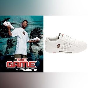 DISCOUNTED - 310 Motoring Men's HURRICANE White, The Game Shoes